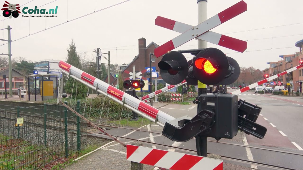 Spoorwegovergang Den Dolder 😍4K😍 // Dutch railroad crossing