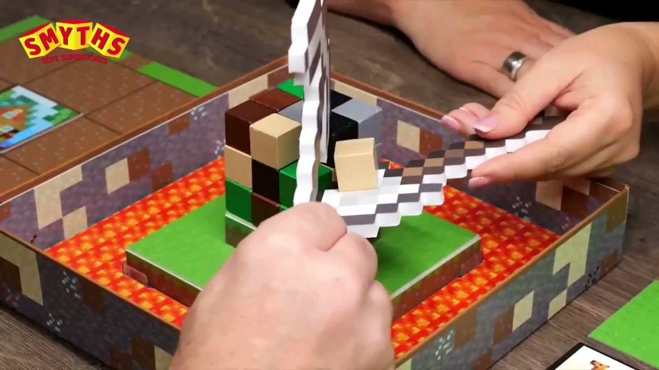 How To Play: Ravensburger Minecraft Builders & Biomes Junior Board Game - Smyths Toys