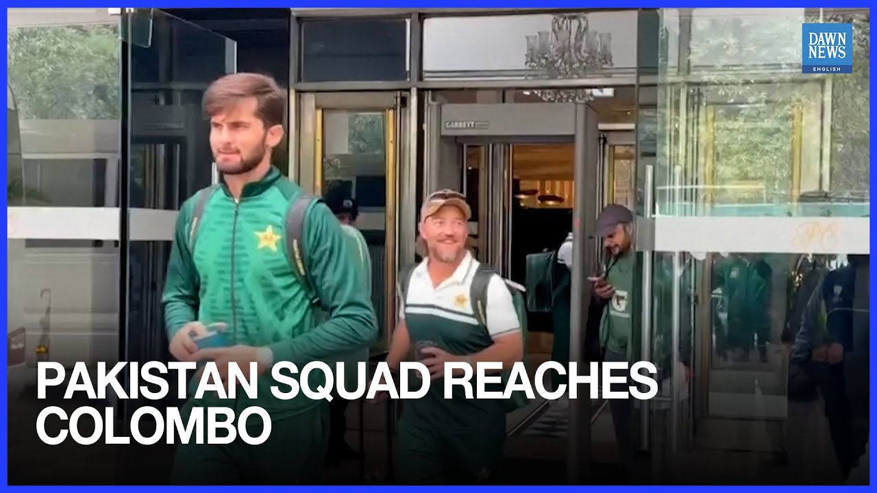 Pakistan Squad Arrives in Colombo for T20 World Cup | Dawn News English