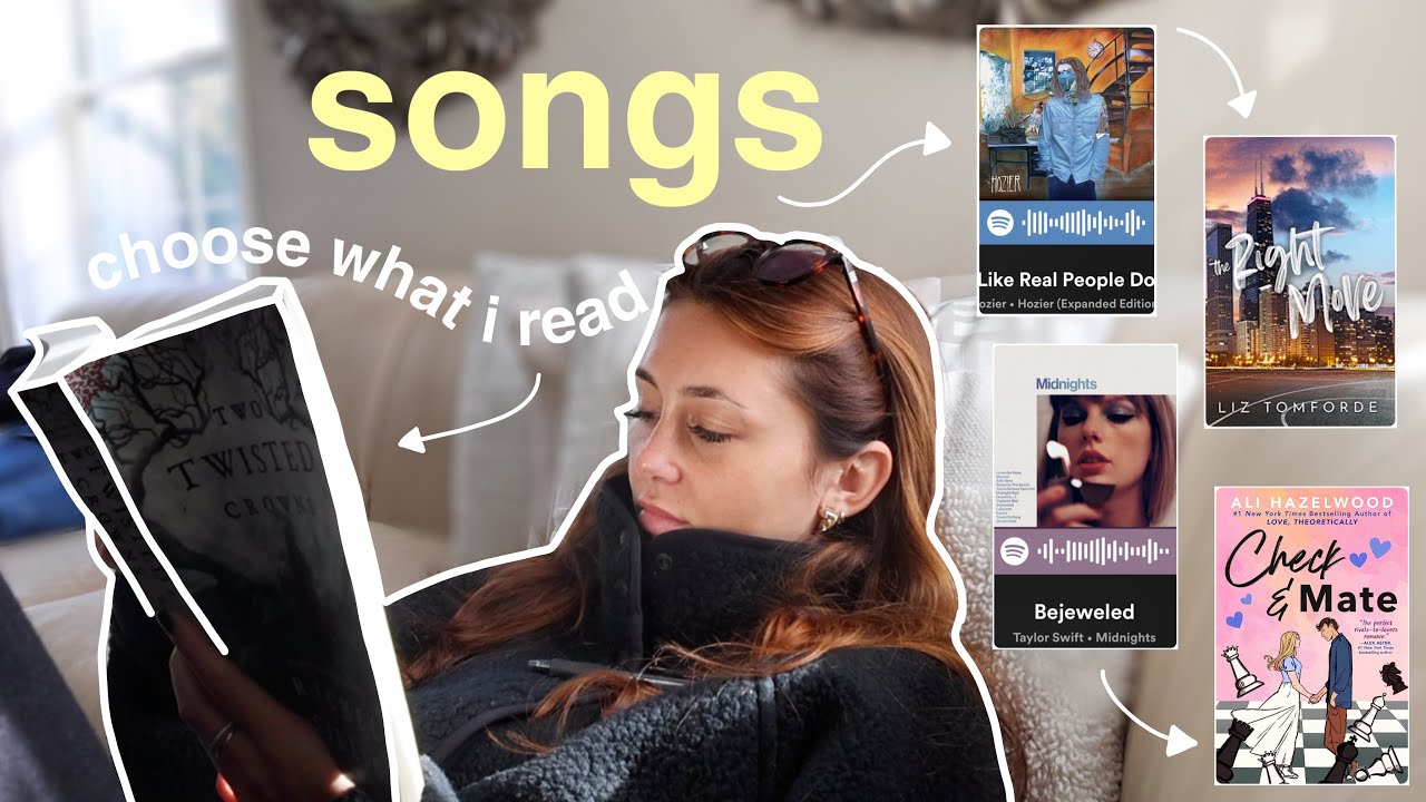 reading books from songs they relate to 🎵📚🎧