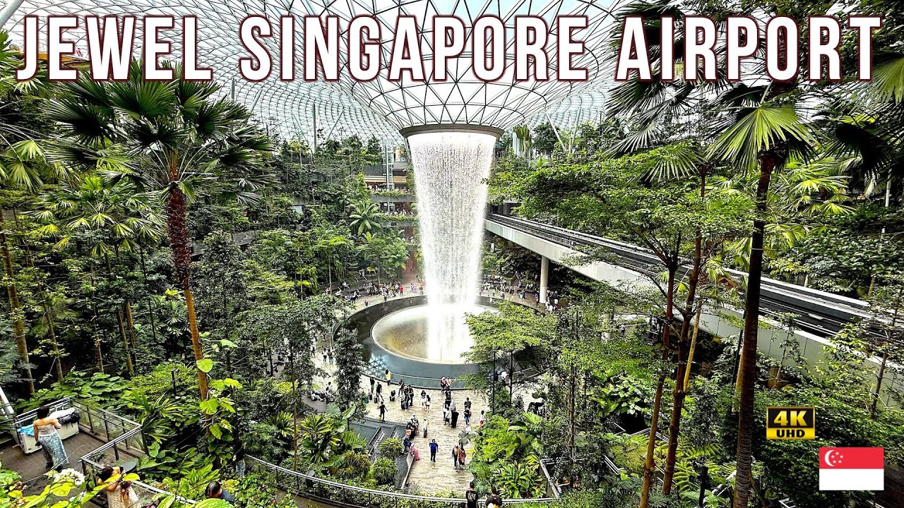 Jewel Changi Airport, Singapore 🇸🇬 | 4K UHD | The World's Beautiful Airport | Must Visit Place |