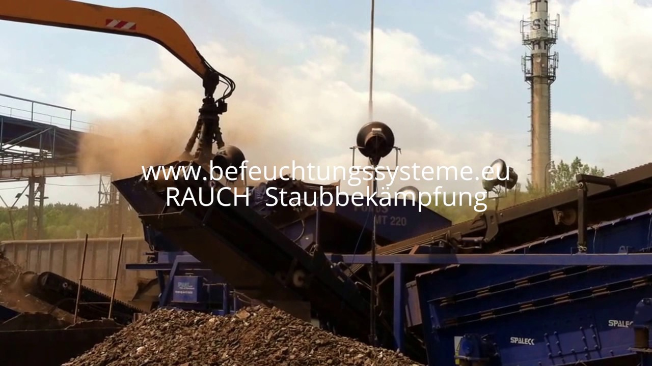 Staubbek&auml;mpfung mit D&uuml;senlosen Spr&uuml;hsystem ZVN RAUCH