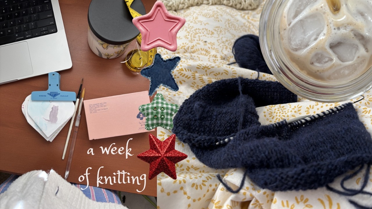 falling in love with knitting again | a week of knitting vlog