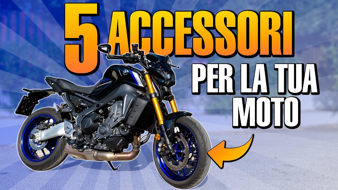 5 ACCESSORI che DEVI ASSOLUTAMENTE AVERE sulla TUA MOTO | Yamaha MT 09 SP (2021)