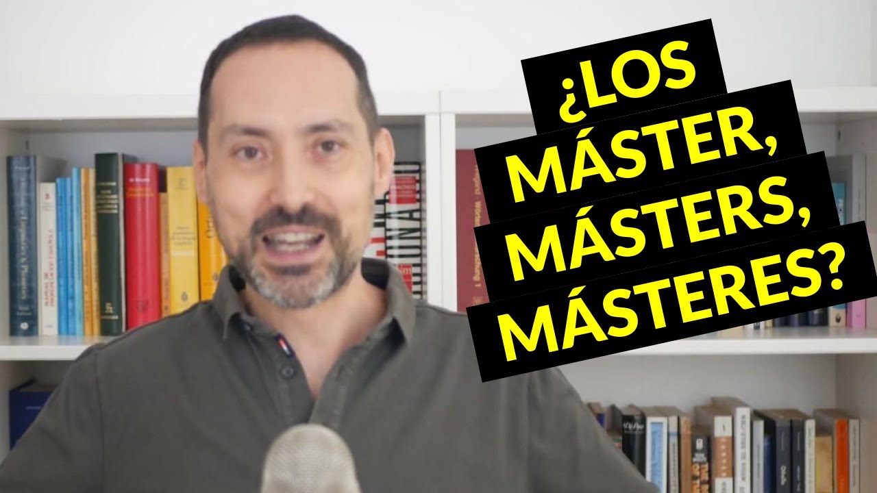 ¿Los máster, los másters, los másteres? ¿Cuál el es plural correcto?