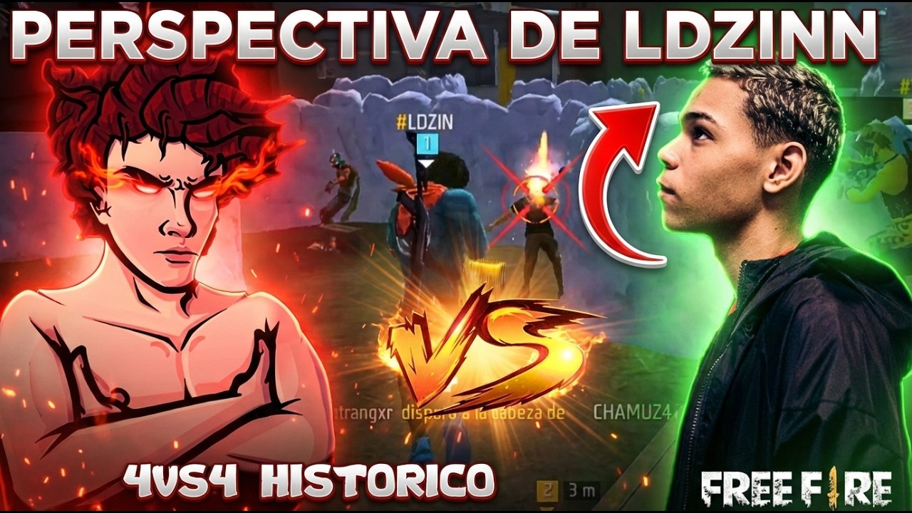 PERSPECTIVA de LDZINN😱 L-GANG vs LDZINN 4VS4 ENTRE BRASIL Y LATAM