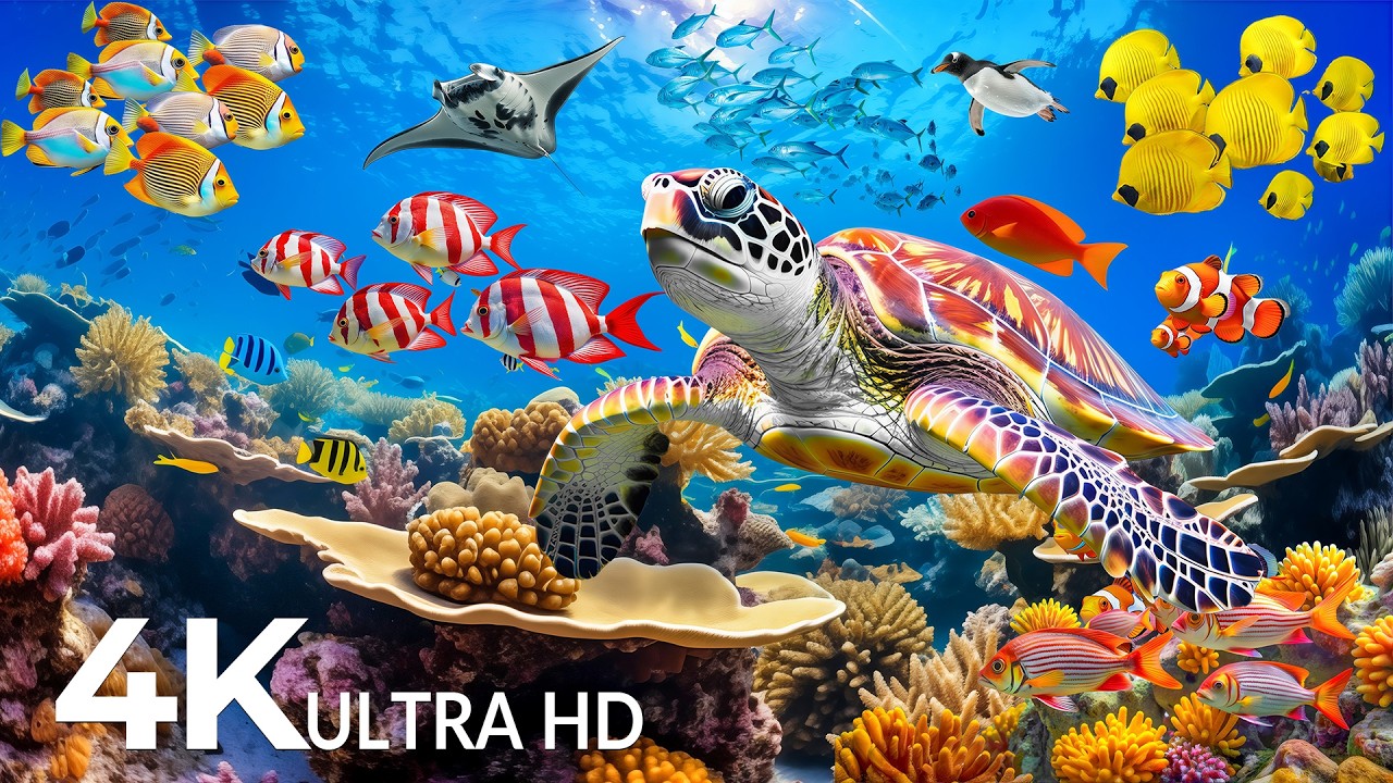 Amazing 4K Ocean Adventure 🐳 Dive Deep and Marvel at Sea Animal in The Best 4K ULTRA HD Aquarium #69