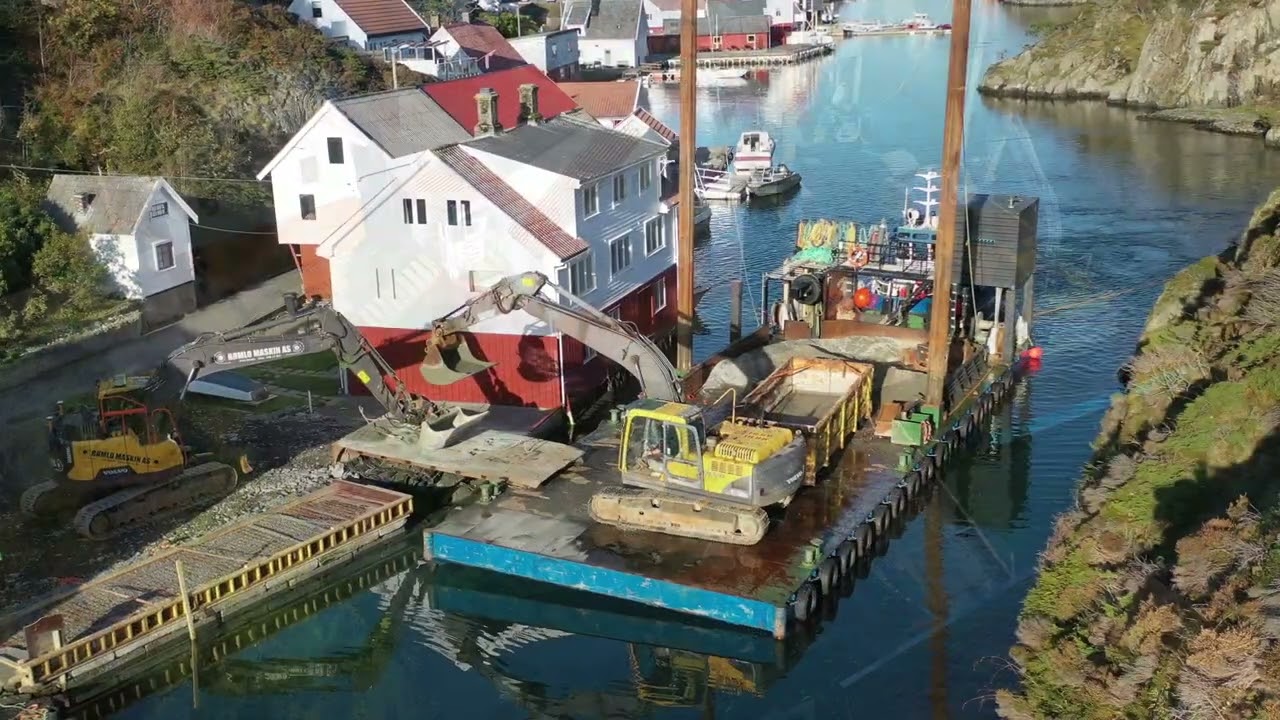 Espevær - støyping av kai