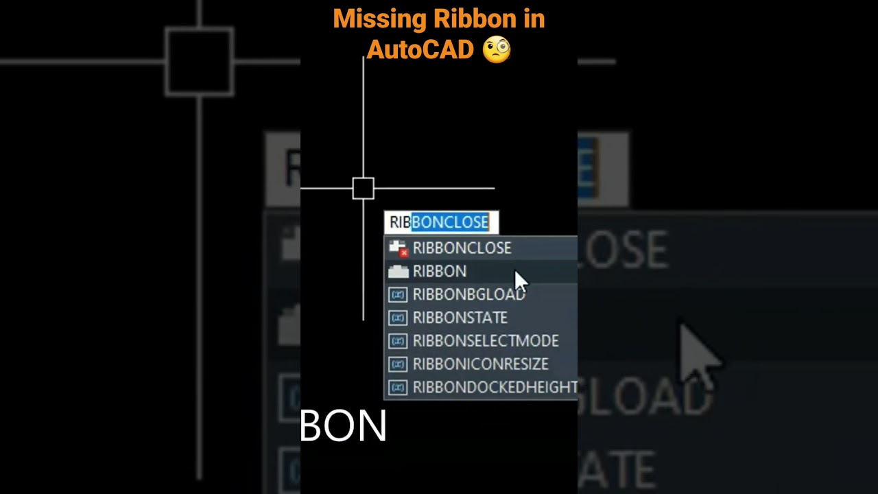 Missing Ribbon in AutoCAD & Civil3D 🧐🧐    #shorts #AutoCAD