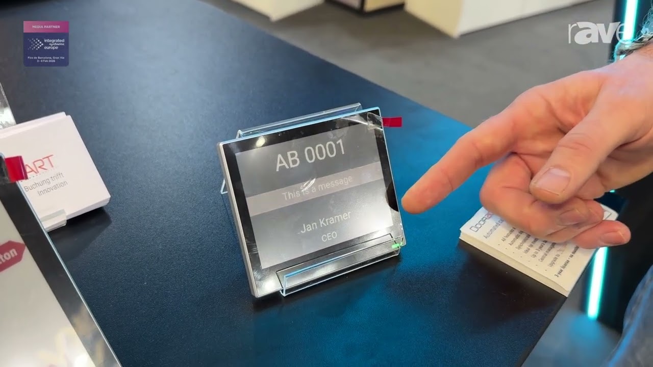 ISE 2026: Qbic Technology Presents Zeitwart Doorzign, a Digital Room Sign Solution