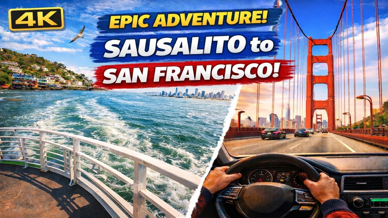 San Francisco's Best Day Trip: Ferry, Skyline & Golden Gate in 4K