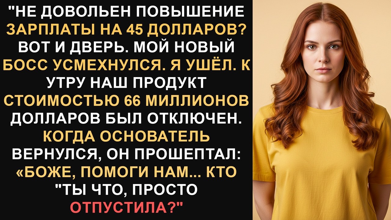 Она уволилась за 45 долларов — к утру система стоимостью 66 миллионов долларов исчезла.