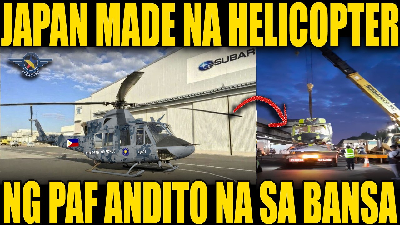 ANG PINAKA-AANTAY! BAGONG PAF HELICOPTER MULA JAPAN ANDITO NA!