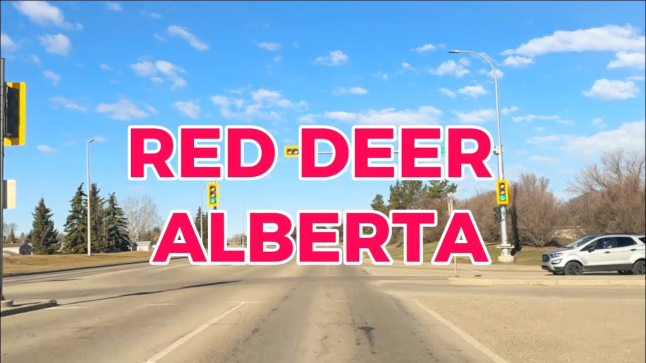 Driving around Red Deer Alberta