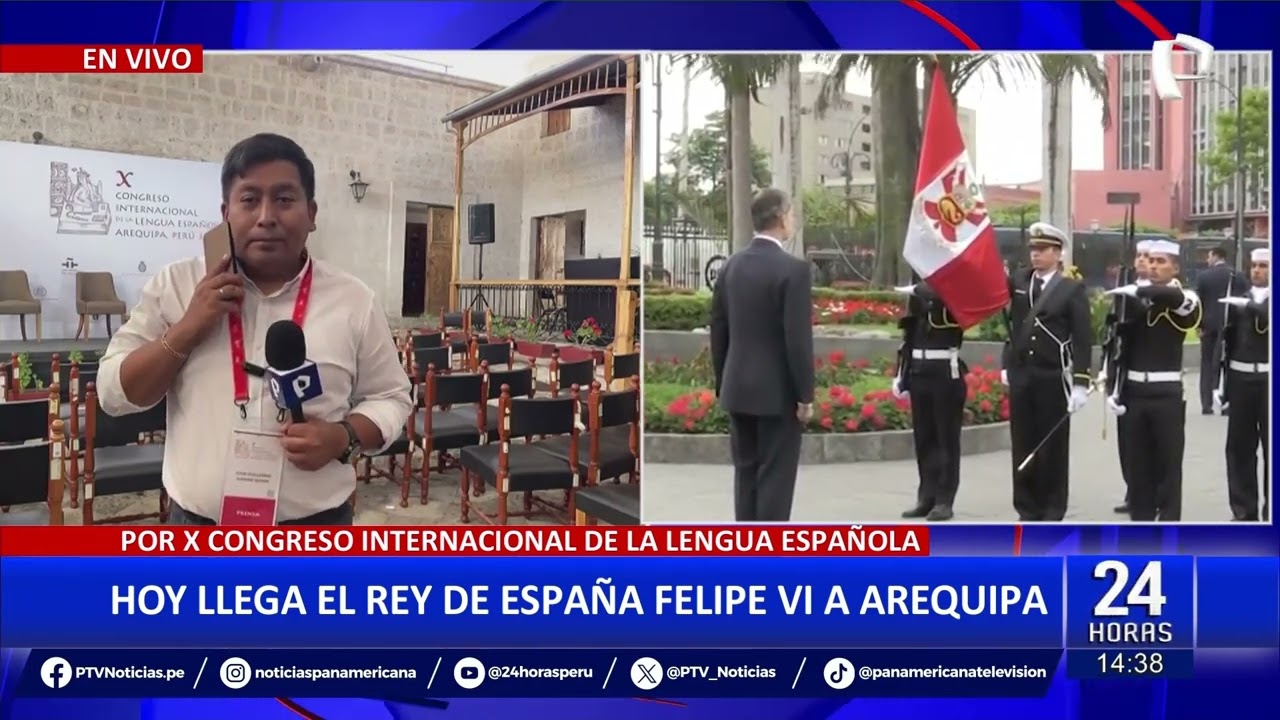 Rey Felipe VI llega a Arequipa para el Congreso Internacional de la Lengua Española