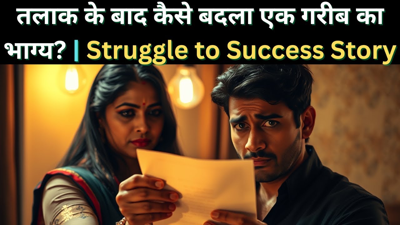 तलाक के बाद कैसे बदला एक गरीब का भाग्य? | Struggle to Success Story | Emotional Motivational Kahani