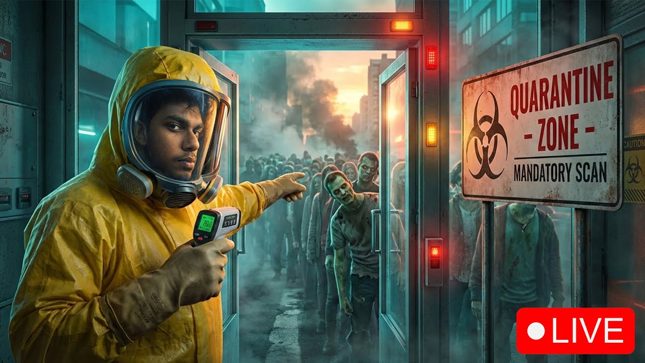කවුද ආස  zombie මුර පොළක වැඩ කරන්න ? | Quarantine Zone sinhala live gameplay #quarantinezone