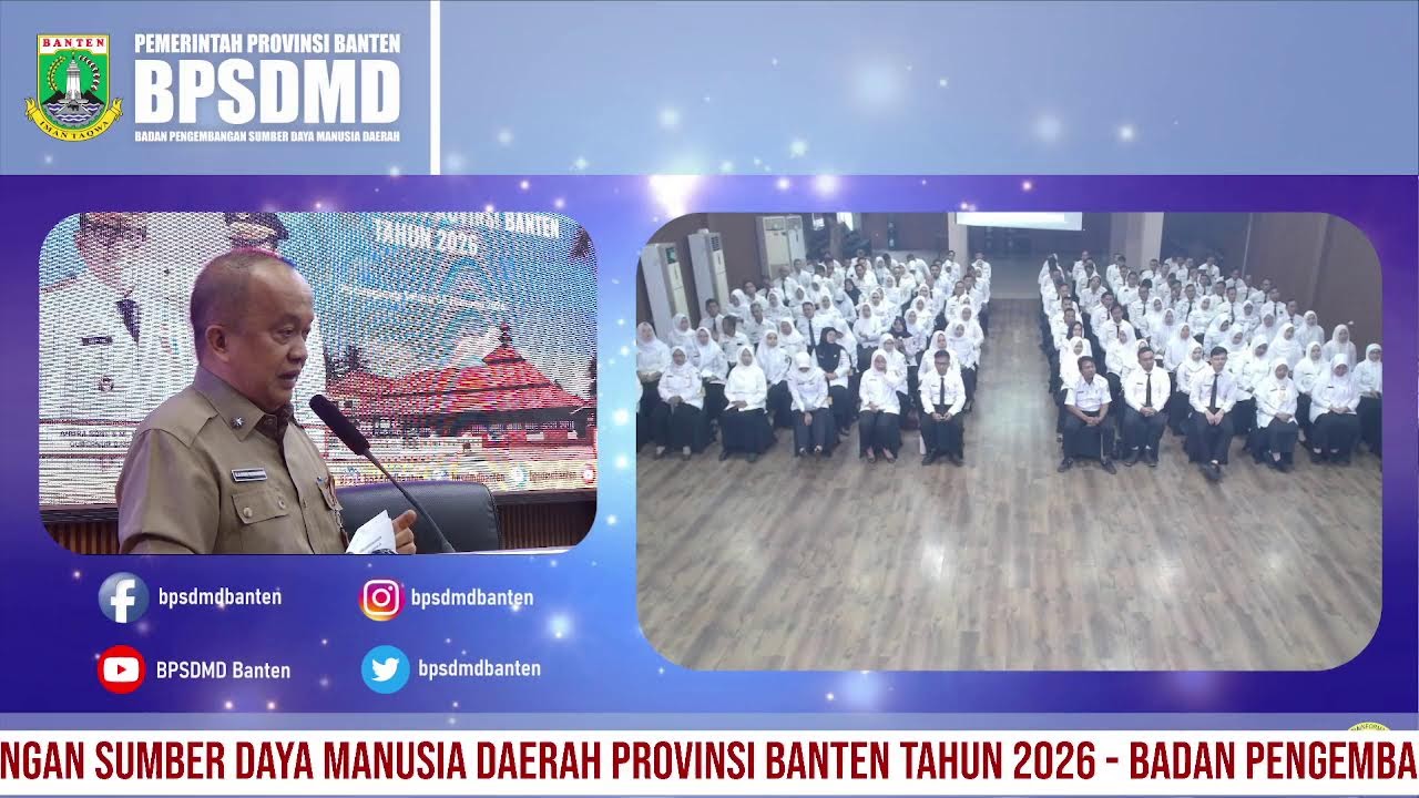 PEMBUKAAN PELATIHAN PADA BPSDMD PROVINSI BANTEN TAHUN 2026