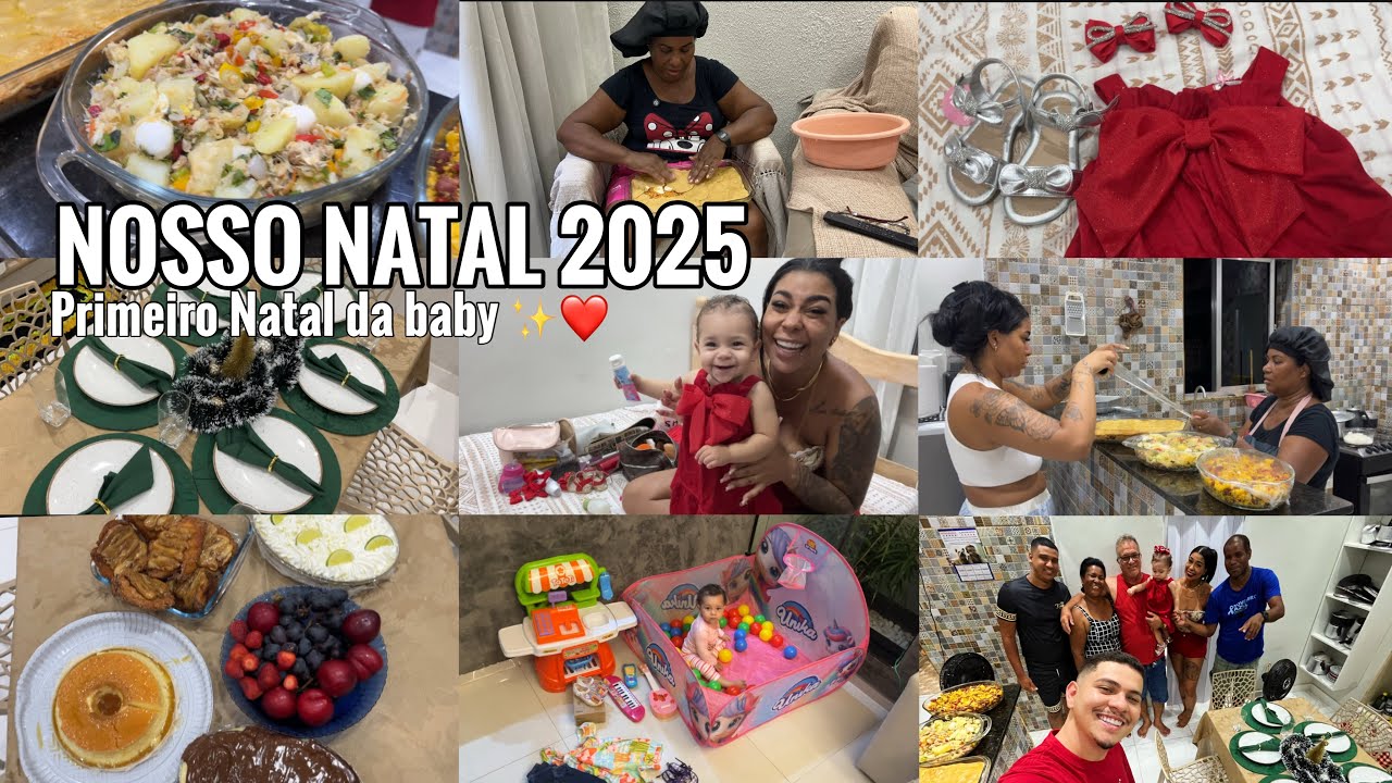 NOSSO NATAL 2025 NA CASA DA MINHA MÃE| Preparativos pra ceia+ ganhamos presentes 🎄✨
