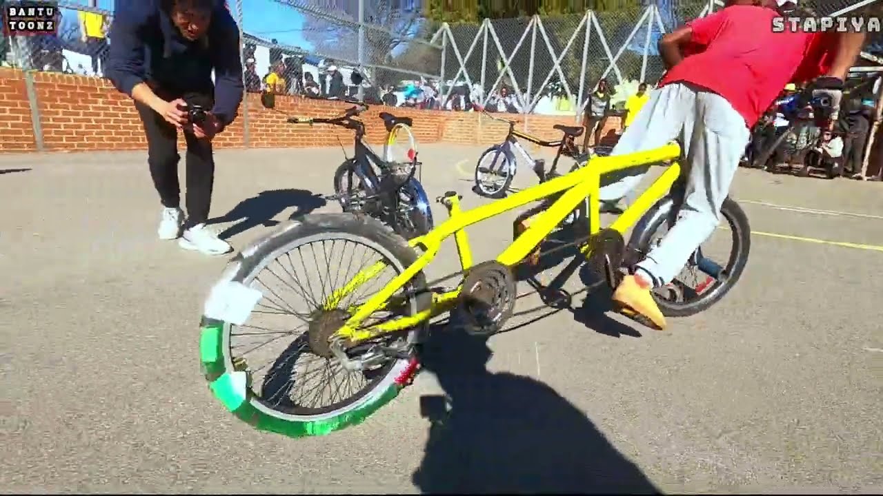 Spinning bikes at Brixton Light Festival, Soweto spinners battling in Johannesburg