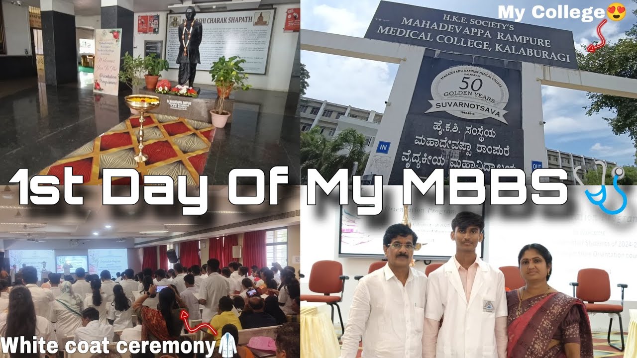 1st Day of my MBBS Journey🥹🩷MRMC KALABURGI