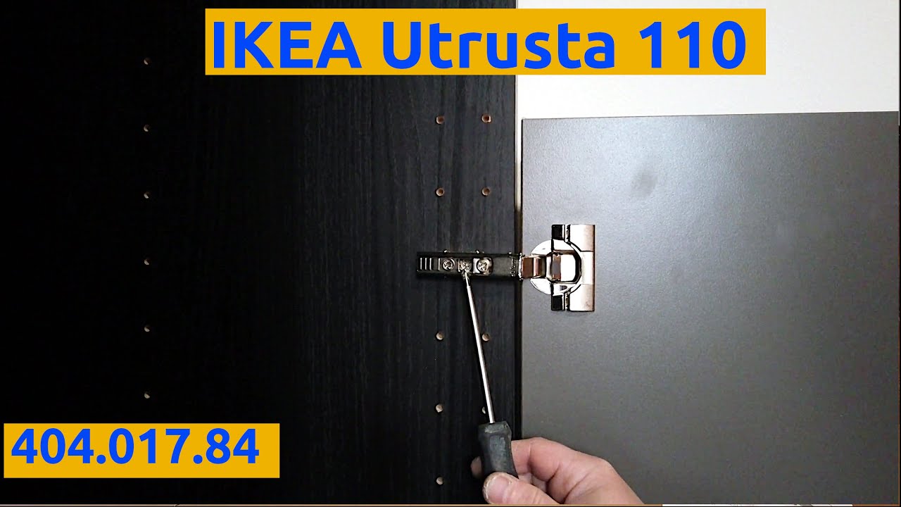 УСТАНОВКА Петель Ikea Утруста, 110 градусов, мягкое закрытие, 404.017.84 Метод, СБОРКА кухни