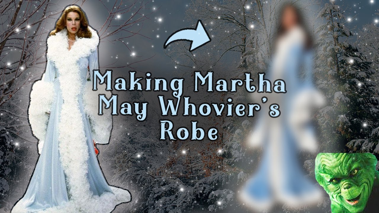 Making a Martha May Whovier Costume - the Blue Robe From the Grinch Stole Christmas.