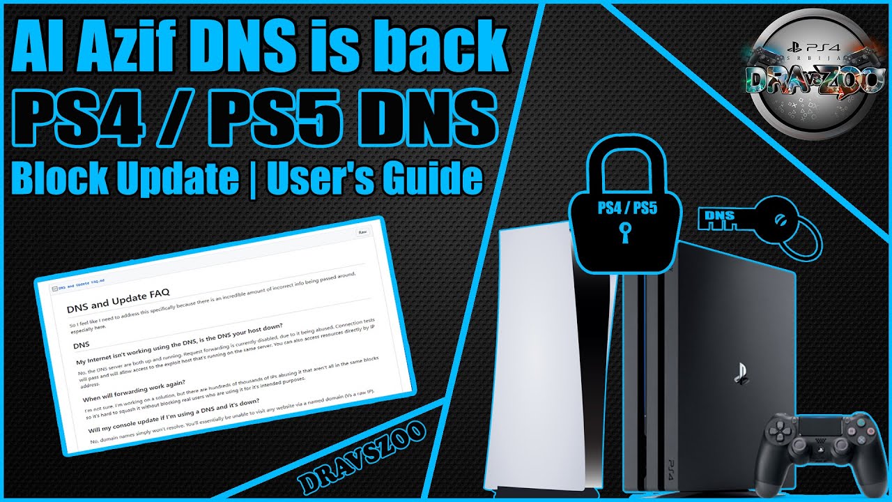 PS5/PS4 Al Azif DNS Server is back online | Block Update & Stay Online | User's Guide HOST | Testing