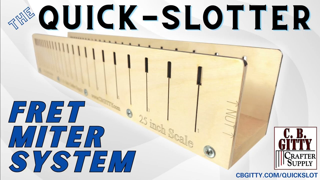 The Quick-Slotter Fret Miter System - Slot Guitar Fretboards w/ no measuring, marking or mistakes!