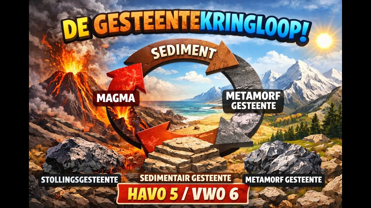 De Gesteentekringloop Aardrijkskunde