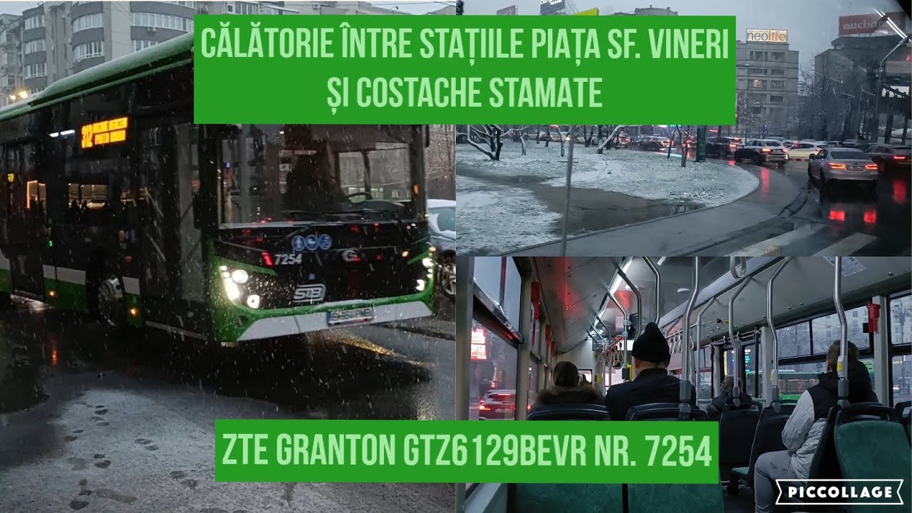 Călătorie cu autobuzul ZTE Granton nr. #7254 pe linia 312