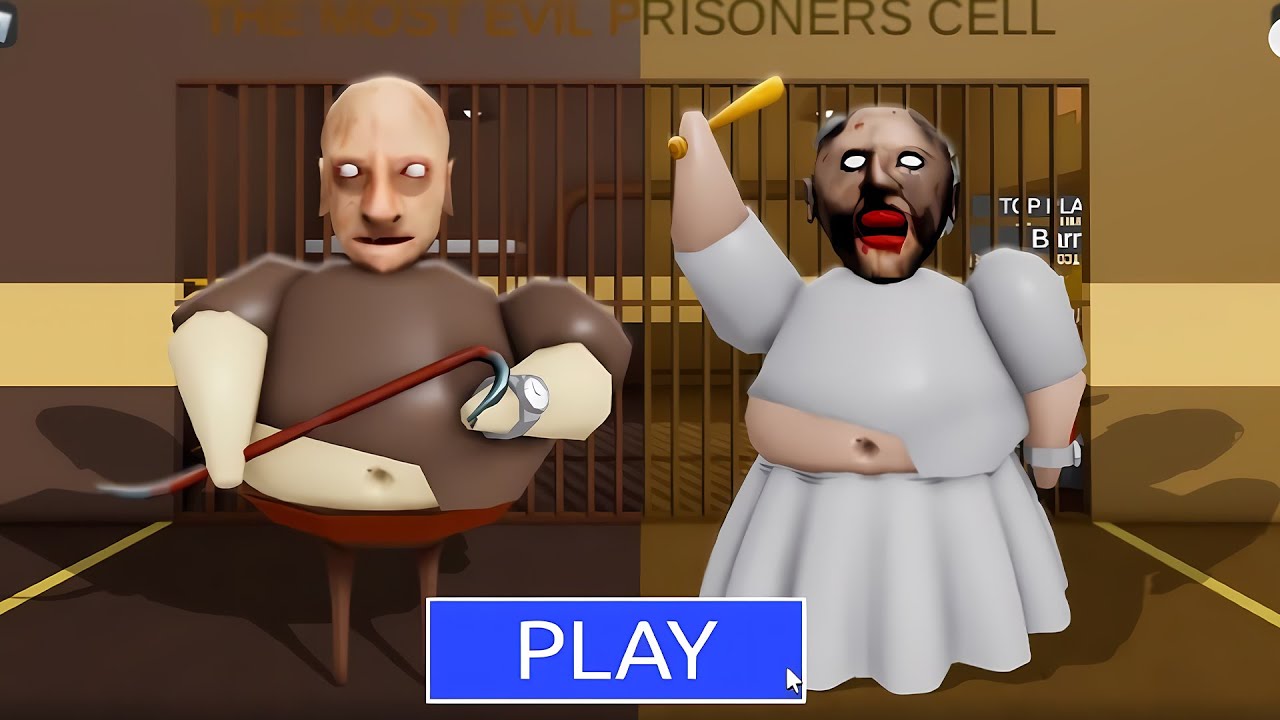 GRANNY VS GRANPA PRISON RUN! (Obby) | #roblox