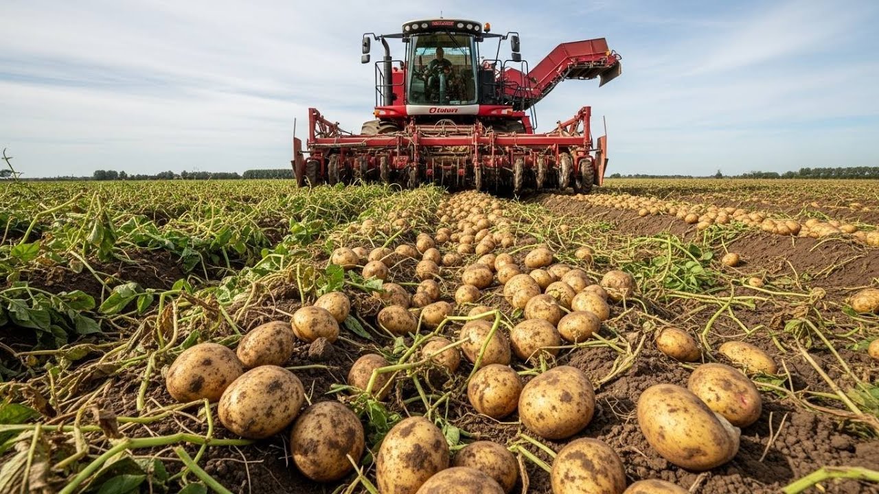 How Potatoes Are Grown and Harvested | Inside a Potato Chips Factory