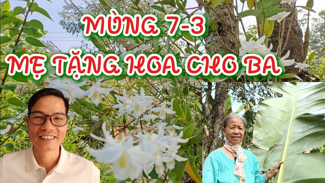 MÙNG 7/3 MẸ TẶNG HOA CHO BA