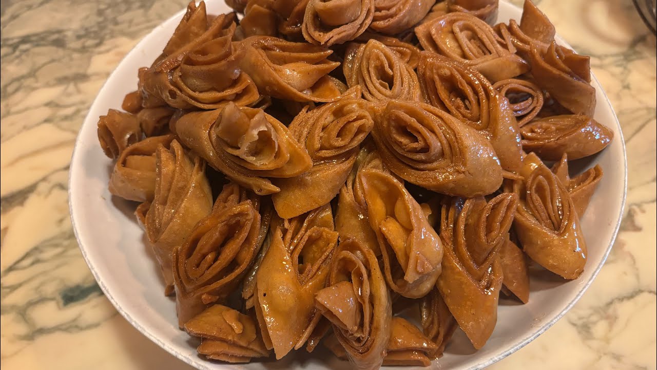 Gâteau marocain lissan attir langue d’oiseau