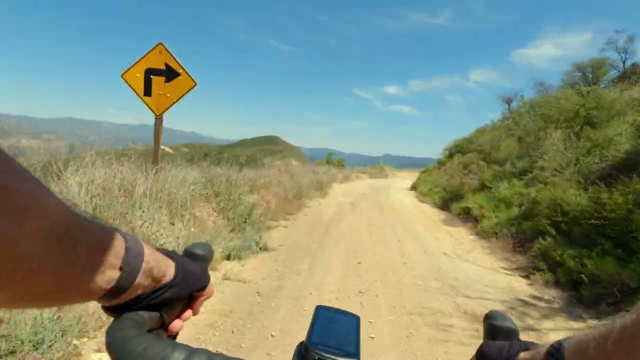 Santa Barbara GoPro Gravel Bike Descent POV