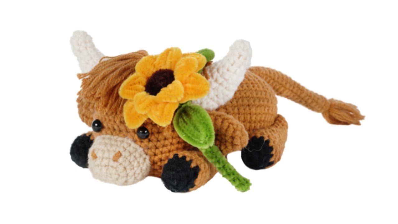 Crouching Highland Cattle-4:How to crochet the head?