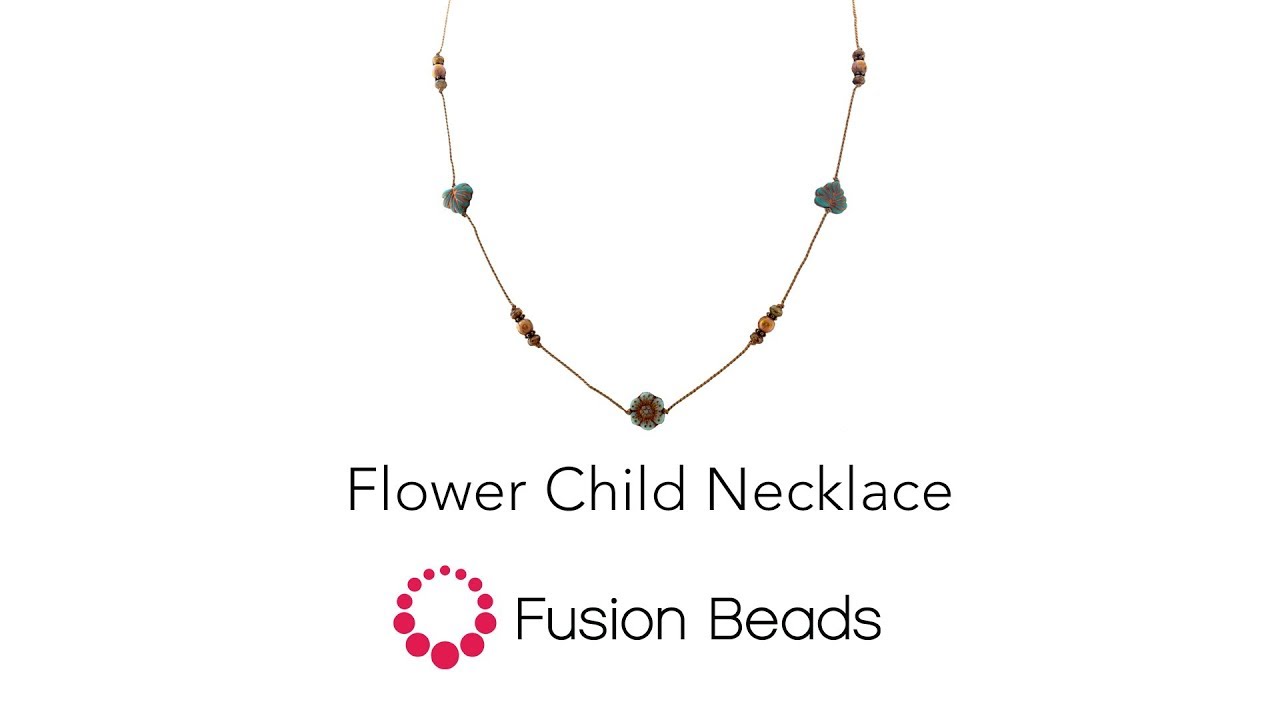 Make the Flower Child Necklace Project by Fusion Beads