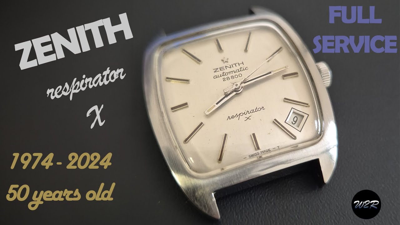WATCH RESTORATION - ZENITH RESPIRATOR X - 2562PC MOVEMENT - FULL SERVICE