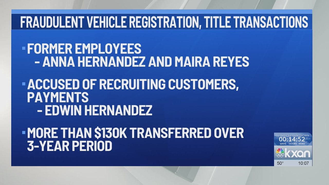 Affidavit: Former Travis County Tax Office employees tied to alleged registration fraud scheme