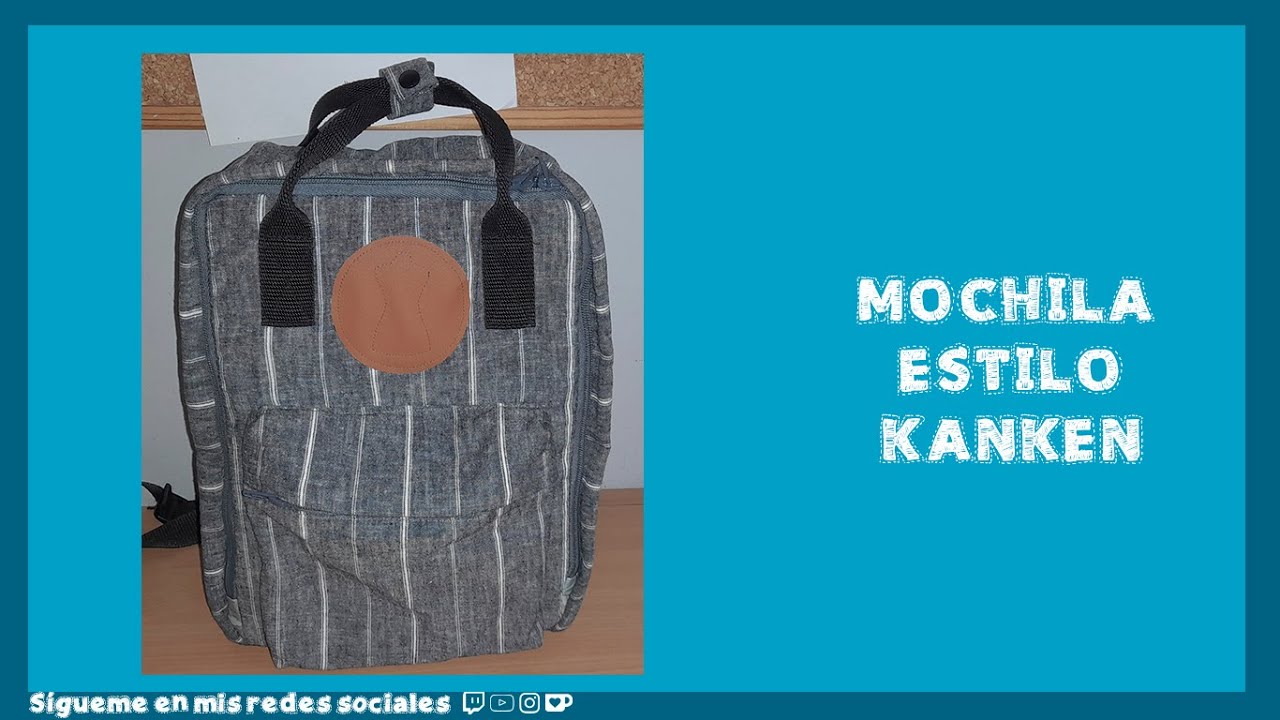 Tutorial de Confección: Mochila estilo Kanken