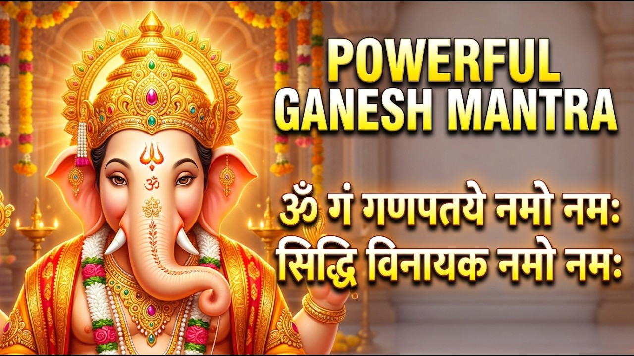 POWERFUL GANESH MANTRA 🔱 | ॐ गं गणपतये नमो नमः | सिद्धि विनायक नमो नमः | Ganpati Bappa Morya #ganesh