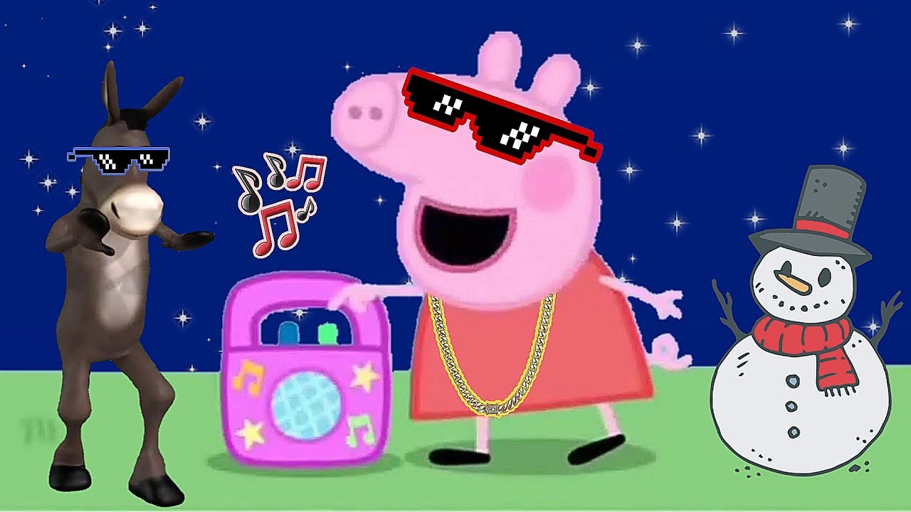 Peppa Pig Bailando Mi Burrito Sabanero Animación 2.5D 🎅🎶