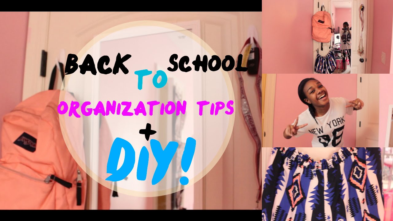 BACK TO SCHOOL Organization Tips + DIY!