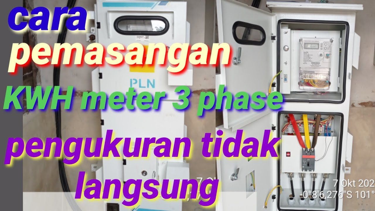 pemasangan kwh meter 3phase pengukuran tidak langsung