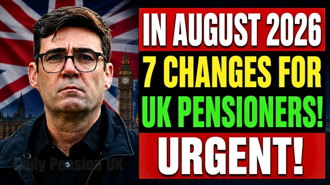 Breaking News: 7 Changes for UK Pensioners from August 2026 &ndash; DWP Reveals the Full Details