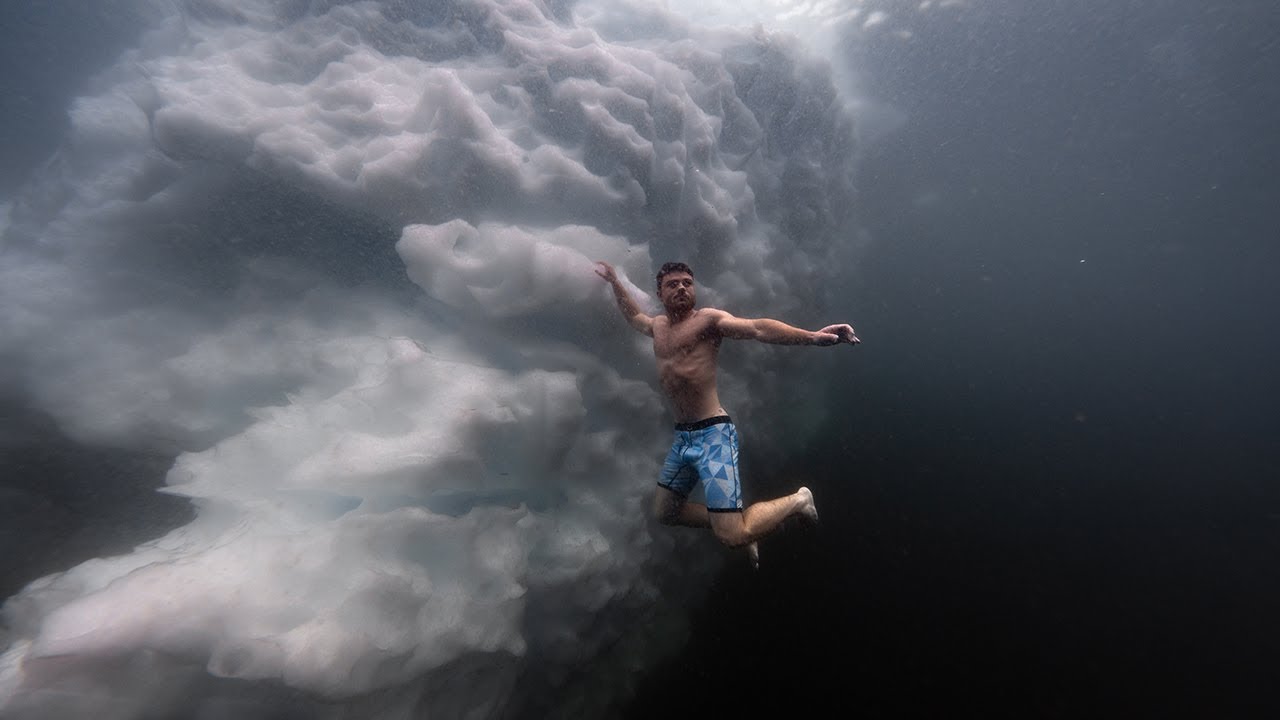 Freediving Under an Iceberg for Men’s Mental Health