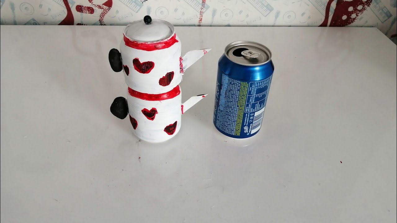 TENEKE KUTUDAN OYUNCAK ÇAYDANLIK YAPIMI ☕✂️📌 Making a Toy Teapot from Tin Can