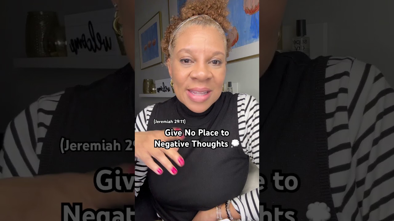 Give No Place to Negative Thoughts!💭 #standinfaith #believeagain