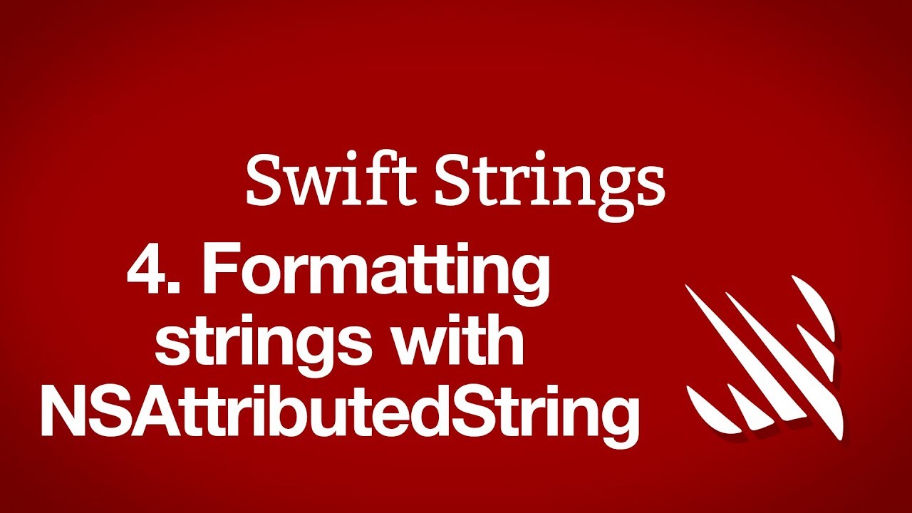 Formatting strings with NSAttributedString – Swift Strings, part 4